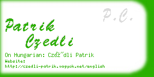 patrik czedli business card